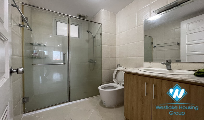 High floor apartment fully furnished new modern four bedrooms for rent E4 ciputra